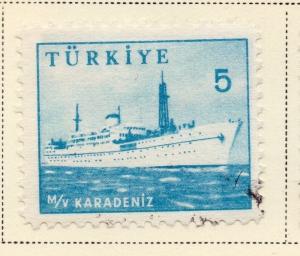 Turkey 1959-60 Early Issue Fine Used 5k. 093961