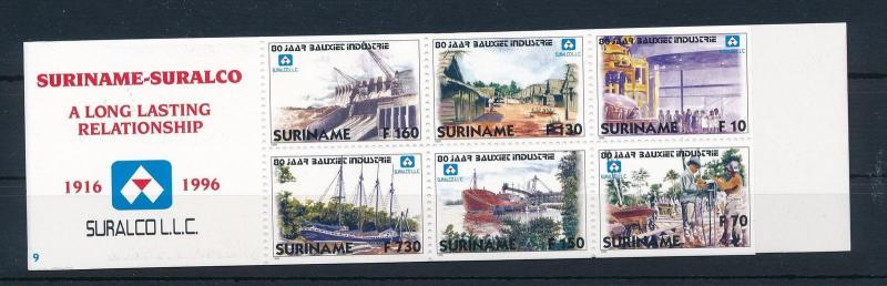 [SU910] Suriname Surinam 1996 Suralco Bauxite industry Ships Booklet MNH