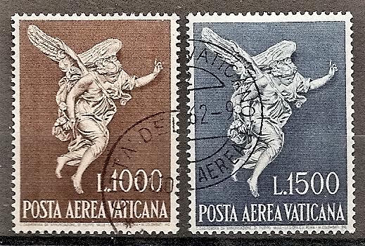 Vatican City C45-46 Used 1962 Archangel Gabriel