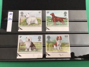 Dog Breeds Great Britain mint never hinged stamps A12194