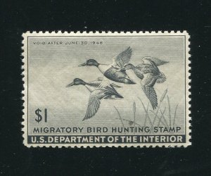 RW12 Shoveller Ducks Federal Duck Stamp MNH 1945