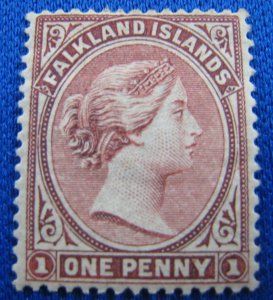 FALKLAND ISLANDS 1891  -  SCOTT # 5c  MH   (f2)