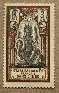 French India 1929 3ca Brahma, MNH. Scott 82, CV $0.40