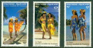 FRENCH POLYNESIA 546-8 MNH CV $4.00 BIN $2.50