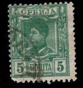 Serbia  Scott 33 Used stamp from 1890