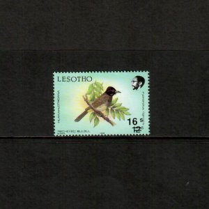 Lesotho 1990 - Birds - Single Revalued Stamp - Scott #755 - MNH