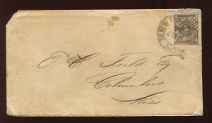 CSA 62X3 New Orleans Provisional Used on Ad Cover to Columbus MS LV6922