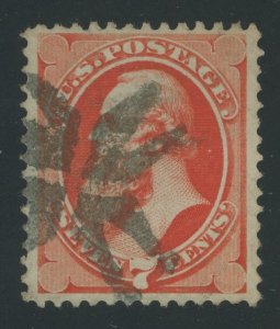 USA 149 - 7 cent Stanton - VF Used with NYFM S-16 cancel - Deep Vermilion