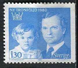 Sweden; 1980: Sc. # 1318: O/Used Single Stamp