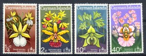 Cayman Islands Sc# 287-290 MNH 1971 Wild Orchids