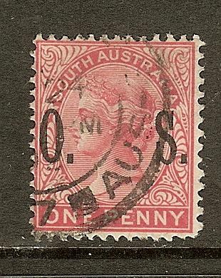 South Australia, Scott #O78, 1p QV Official, Fine Ctr, Used