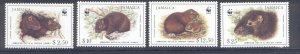 Jamaica 857-60 MNH Animals, Jamican Hutia