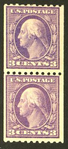 U.S. #489 MINT PAIR OG HR