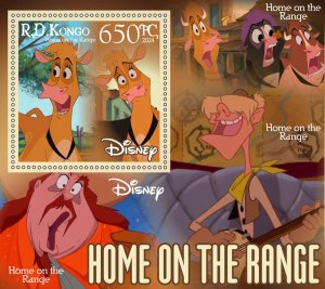 Stamps. Cartoons, Disney 6 sheets perforated 2024 year