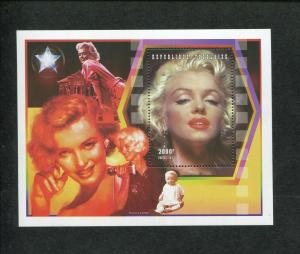 1997 Togo Commemorative Souvenir Stamp Sheet - Marilyn Monroe