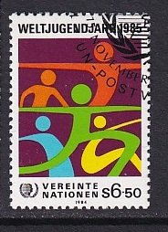 United Nations Vienna    #47  cancelled   1984  youth year  6.50s