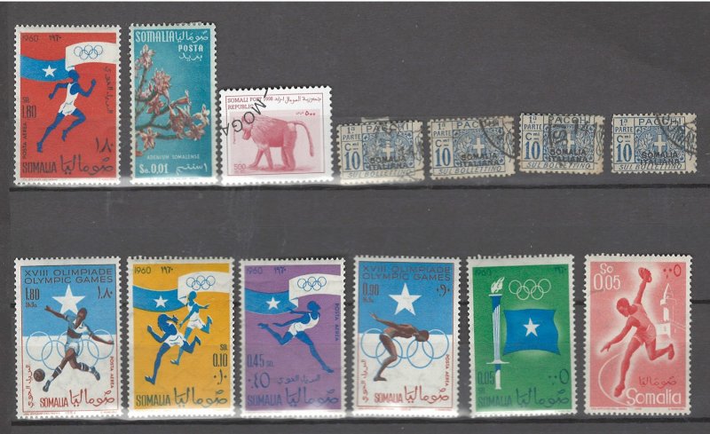 COLLECTION LOT # 2894 SOMALIA 13 STAMPS 1917+ CLEARANCE CV+$12