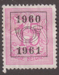 Belgium 408 Lion Rampant O/P 1959