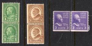 #604, 605, 842  MINT COIL LINE PARS  OGNH⭐⭐⭐⭐⭐⭐