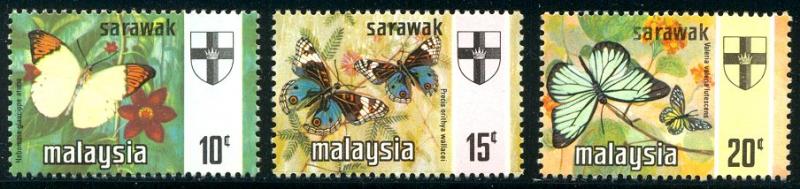 HALF-CAT BRITISH SALE: SARAWAK #235-41 Mint