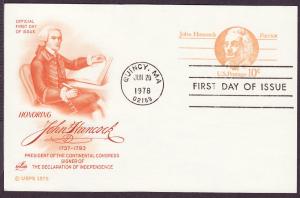 UX75 John Hancock Artcraft FDC