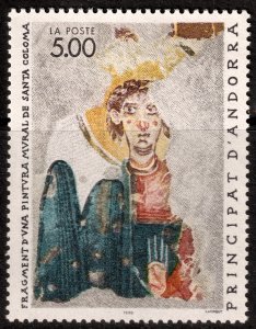 Andorra (French) #397  MNH - Art Painting St Coloma (1990)