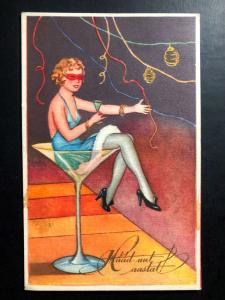 1935 Valga Estonia Picture Postcard cover to Aegviidu Happy New Year