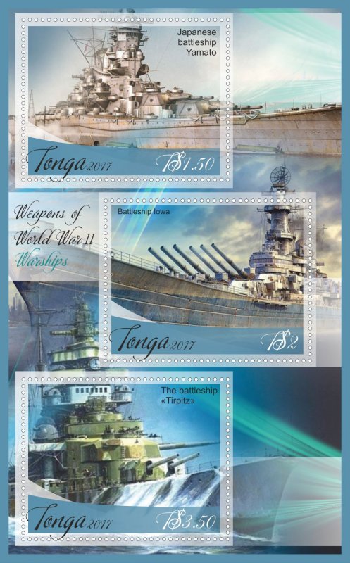 Stamps World War II 1+1 sheets perforated MNH** 2017 year