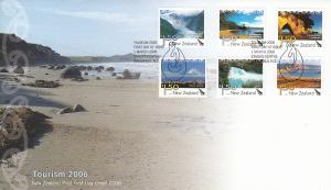 New Zealand 2006 FDC Tourism Destinations Set of 6