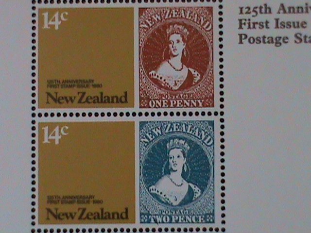 ​NEW ZEALAND-1980- SC#705a NEW ZEALAND POSTAGE STAMP 125TH ANNIV: MNH-S/S VF