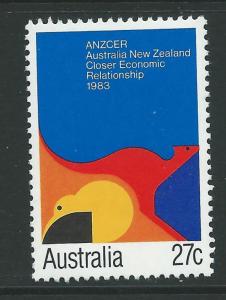 AUSTRALIA SG881 1983 CLOSER ECONOMIC RELATIONSHIP WITH NEW ZEALAND MNH