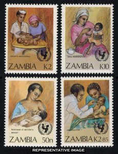 Zambia Scott 440-443 Mint never hinged.