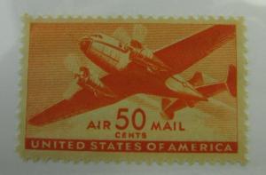 United States of America SC #C31 Airmail Transport Plane  MH stamp