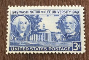 1949 Washington & Lee University Single 3c Postage Stamp, Sc# 982, MNH, OG