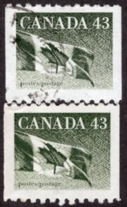 1395-1395ii Roll Stamp Issues (coils)