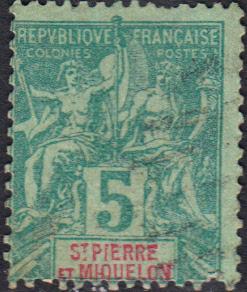 St Pierre and Miquelon #63 Used