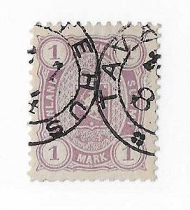 Finland Sc #30 1m mauve  used VF