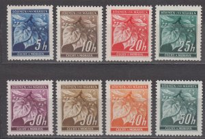 Bohemia & Moravia Scott #20-26 1939 MH