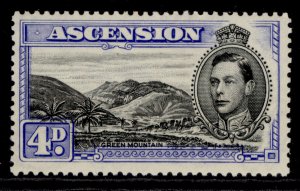 ASCENSION GVI SG42c, 4d black & ultramaine, NH MINT. Cat £17.