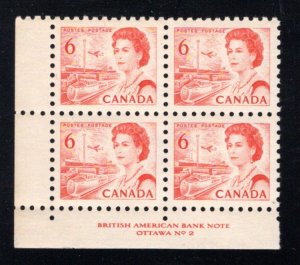 460, Scott, 6c, PB2, Centennial Definitives, DF, DEX, Canada Postage Stamps