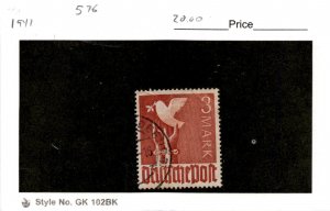 Germany, Postage Stamp, #576 Used, 1947 Peace Dove (AL)