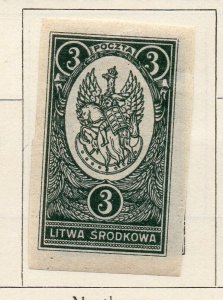 Lithuania 1921 Early Issue Fine Mint Hinged 3m. 150510