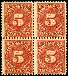 US Stamps # J64 Postage Due MNH F-VF Fresh Block 4 Scott Value $130.00 