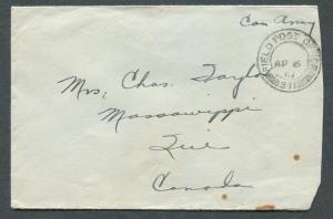 CANADA WWII MILITARY COVER F.P.O. CANCEL