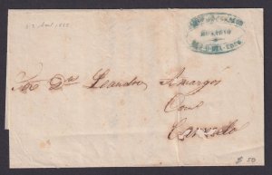 AUSTRIA-HUNGARY 1855, Stampless letter