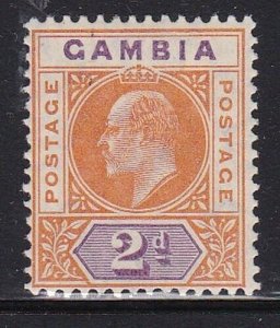 Album Treasures Gambia Scott # 43 2p Edward VII Mint LH