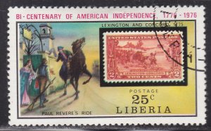 Liberia 707 American Revolution Bicentennial 1975