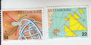 1994 Luxembourg European Inventions (2) (Scott 910-11) MH