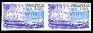 France, 1950-Present #1648 (YT 2048) Cat€30, 1979 Ship and View of Nantes, ...