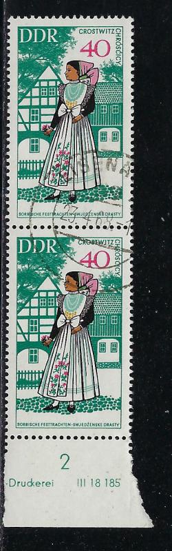 German Democratic Republic Scott # 984, used, pair, variation